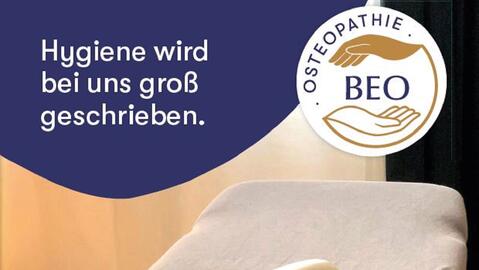 Hygienemaßnahmen bei Praxis für Osteopathie Benedikt Englisch BEO in Wiesbaden